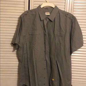 Men’s linen casual button down shirt